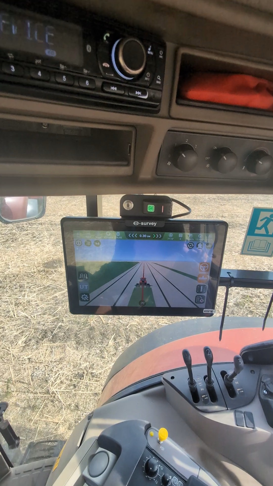 Terminal eSurvey în timpul lucrărilor agricole